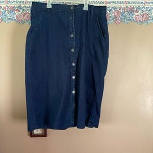 Denim jean skirt